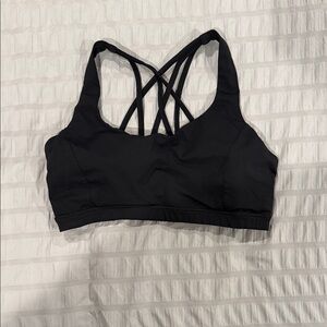 Lululemon Women's Black Strappy Sports Bra